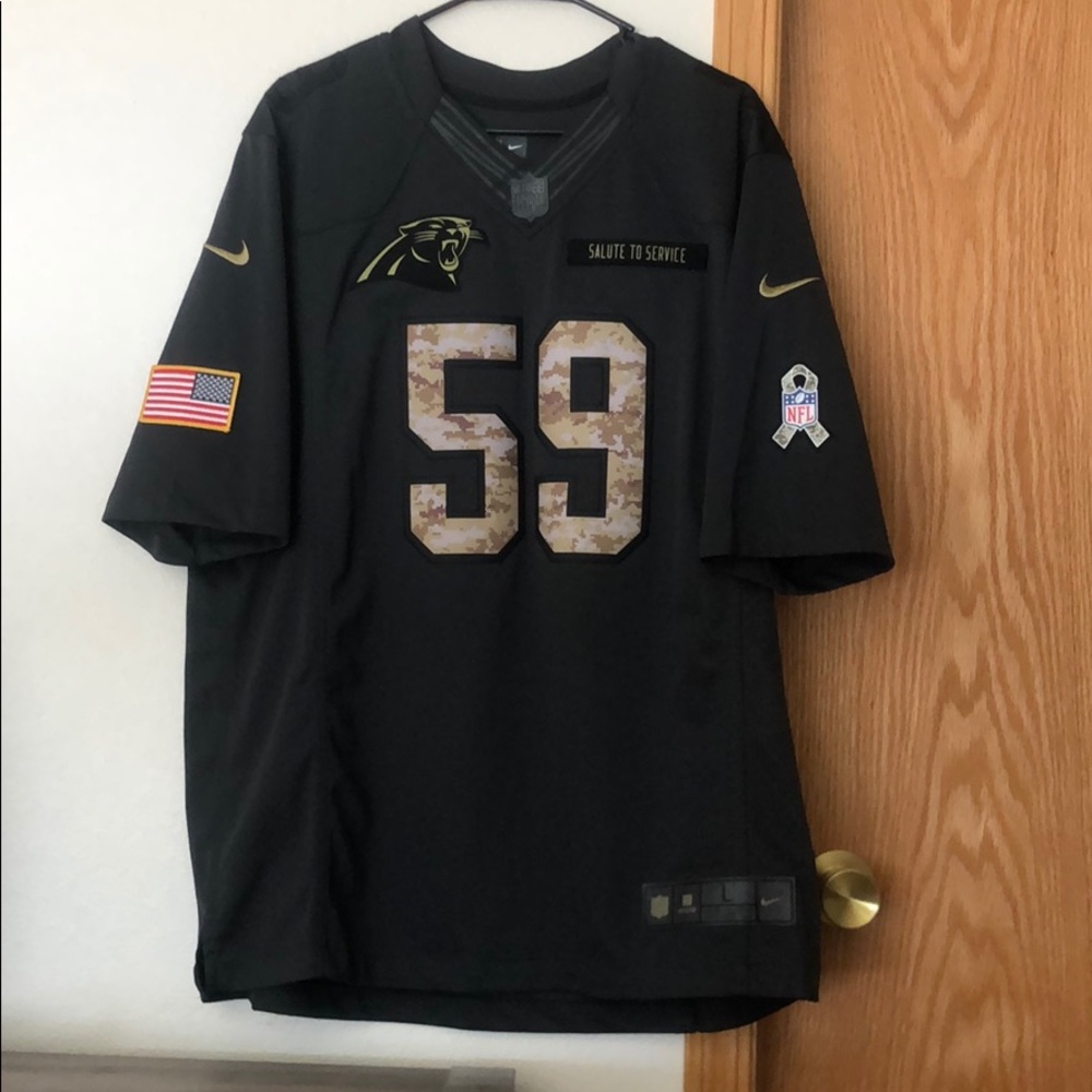Salute to service North Carolina Panthers jersey
